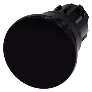 Siemens 3SU1000-1BD10-0AA0 SIRIUS ACT Black Mushroom Pushbutton Actuator 22mm