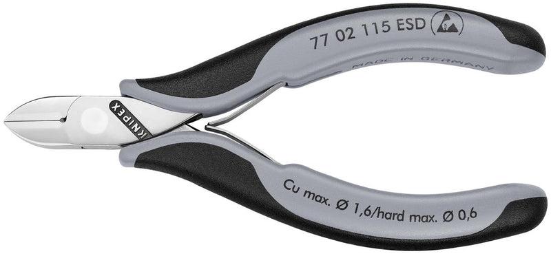 Alicates de corte diagonal ESD Knipex 77 02 115 ESD 117mm