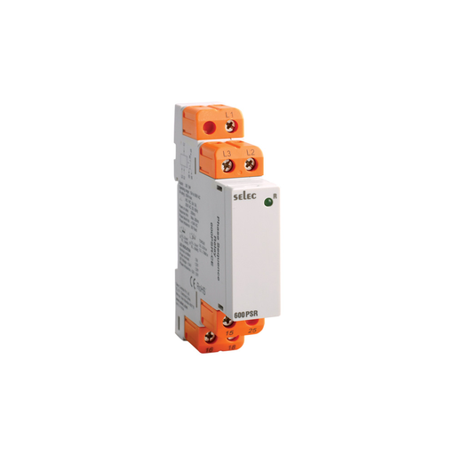 Selec 600PSR-CE Phase Sequence Relay 3P 154-500V AC 1 C/O DIN Rail