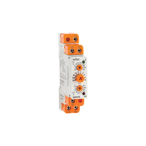 Selec 600VPR-310/520-CE Voltage Protection Relay 3P 310-520V AC 1 C/O