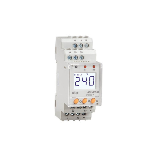 Selec 900VPR-BL-U-CE Voltage Protection Relay 3P 85-270V AC/DC