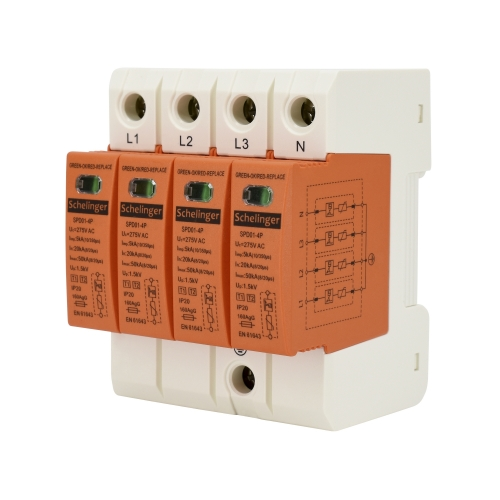 Schelinger A51-SPD01-4P A51-SPD01-4P-B+C Schelinger Surge Protection Device 275V