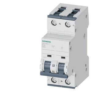 Siemens 5SY4263-7 Miniature Circuit Breaker 2P C63A 10kA