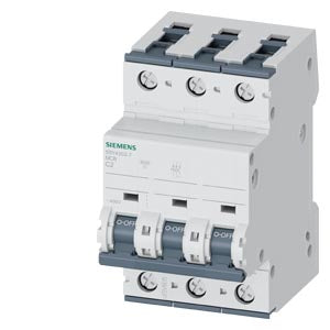 Siemens 5SY4302-7 Miniature Circuit Breaker 3P C2A 10kA