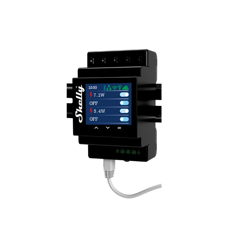 Shelly Pro 4PM WiFi LAN DIN Rail 4-Channel Smart Relay 16A Metering