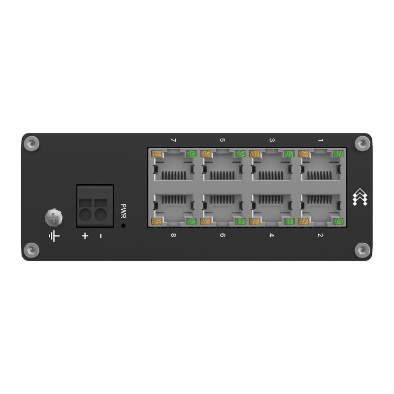 Teltonika TSW030 TSW030000000 Unmanaged DIN Rail Switch, rear side