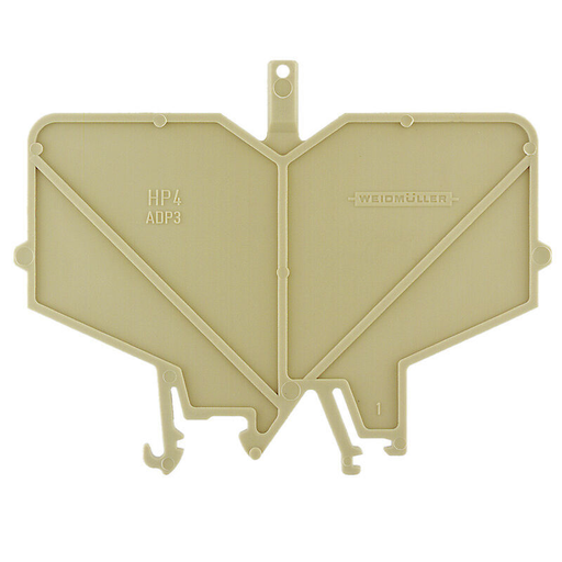 Weidmuller 0485860000 HP 4 ADP3 End and partition plate for terminals V-2 PA 66, beige