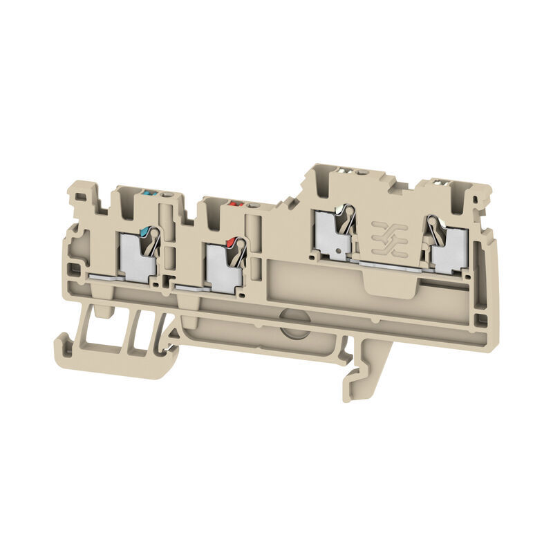 Weidmuller 1992260000 Initiator/actuator terminal, PUSH IN, 1.5 mm², 250 V, 13.5 A, dark beige