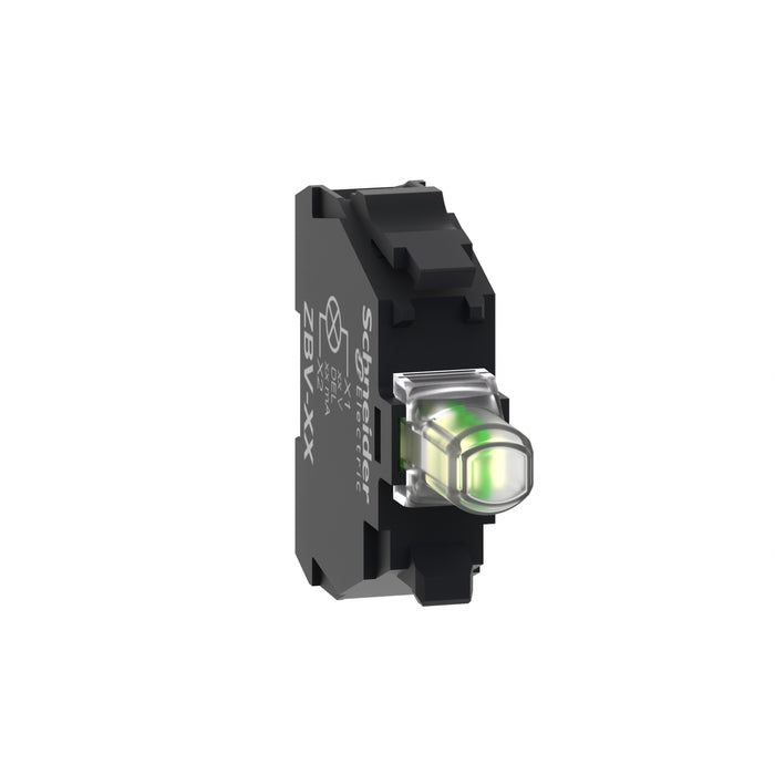 ZBVM1 Light block, Harmony XB4, Harmony XB5, for head 22mm, universal LED, screw clamp terminals, 230...240V AC