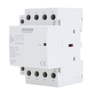 A62 - SC - 301 - 4P - 40 - 40 Schelinger Modular ContACtor Sc301 4P 40A Typ40 (4NO + 0NC) - Gabby Electric
