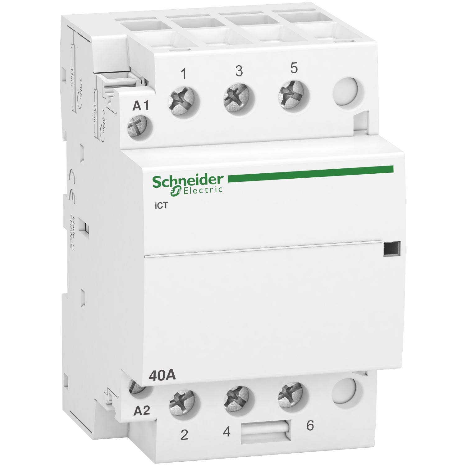 Schneider Electric Acti9 ICT – Leistungsschütz 25A, 2 Schließer, 230V AC Spule, 2-polig, Für Motoren & Heizungen