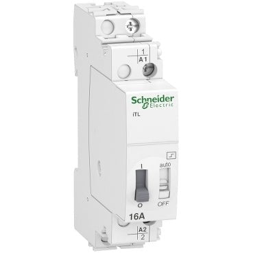 A9C30811 Schneider Electric Impulse Relay, Acti9 iTL, 1P 1NO 16A Coil 110 VDC 230 - 240VAC 50/60Hz - Gabby Electric