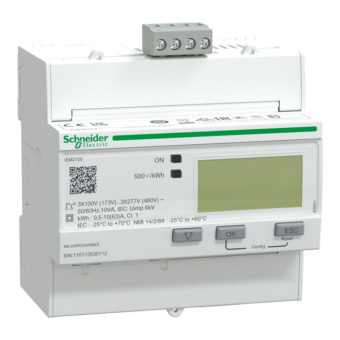 A9MEM3150 iEM3150 energy meter - 63 A - Modbus - Gabby Electric