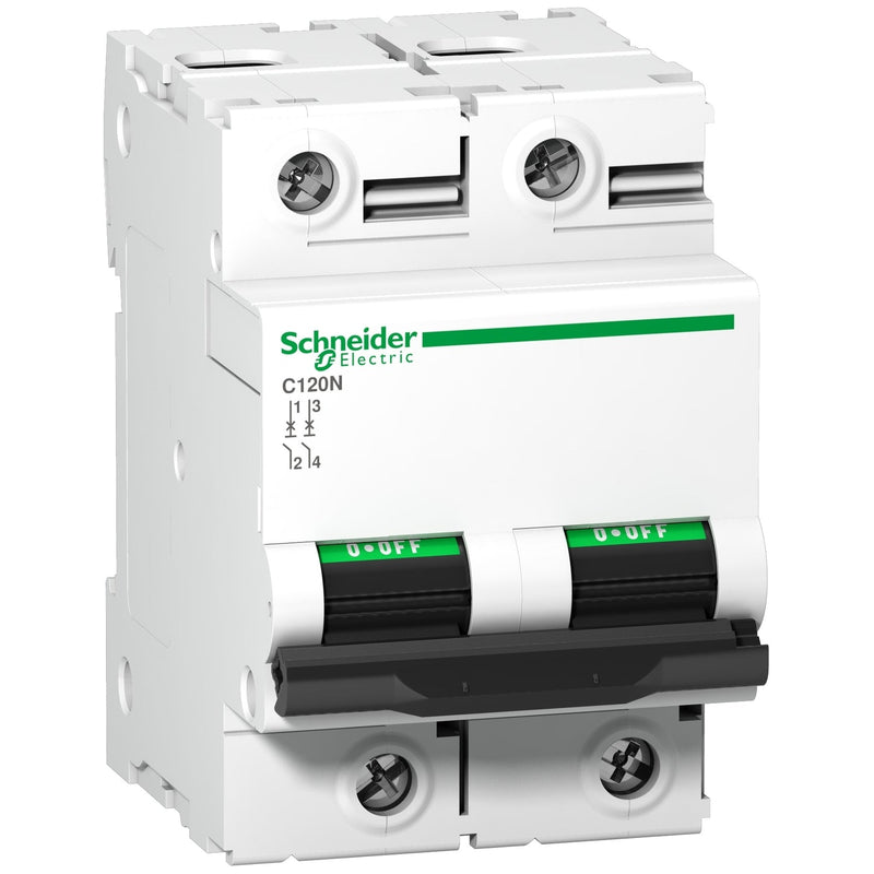 A9N18363 Schneider Electric Miniature Circuit Breaker (MCB), Acti9 C120N, 2P C125A 10kA