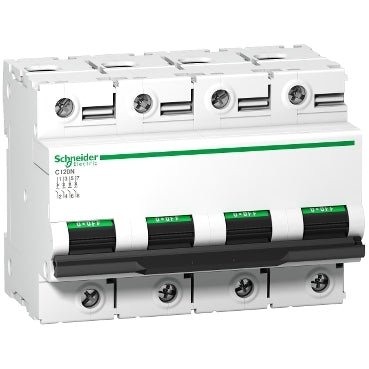 A9N18376 Schneider Electric Miniature Circuit Breaker (MCB), Acti9 C120N, 4P C125A 10kA