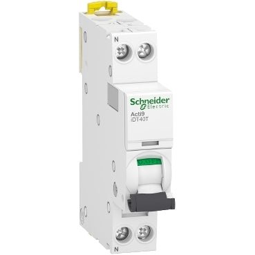 A9P22610 Schneider Electric Miniature Circuit Breaker (MCB), Acti9 iDT40T, 1P+N C10A 6kA
