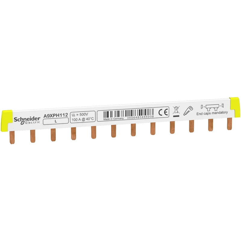 A9XPH112 Acti9 - comb busbar - 1L - 18 mm pitch - 12 modules - 100A