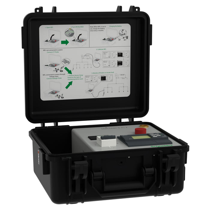 IMDMFLK1 mobile localisation kit case, Vigilohm MLF, to find insulation fault, with IM400 and probes, 1 channel