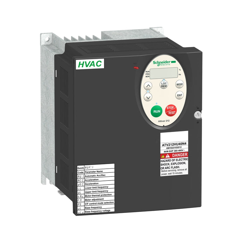 ATV212HU55N4 Schneider Electric Variable Speed Drive, Altivar Machine ATV212, 5,5kW 7,5Hp 480V 3P With EMC IP21 - Gabby Electric