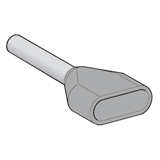 AZ5DE025 INSULATED DOUBLE CABLE END MEDIUM SIZE 2.5 MM² GREY - Gabby Electric