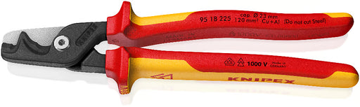 Knipex 95 18 225 Stepcut XL Cable Shears 225mm Step Cut