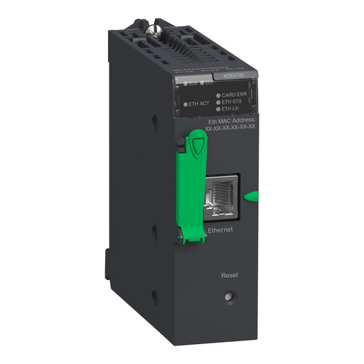 BMXNOE0100 Schneider Electric Network Module, Modicon M340, Modbus/TCP, 1 x RJ45, Flash Memory Card - Gabby Electric