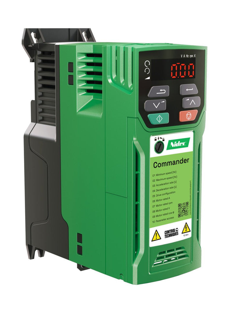Vfd Commander Nidec C200-02400023A10100AB100 Commander C200 VFD 0.75kW 3Ph 400V ...