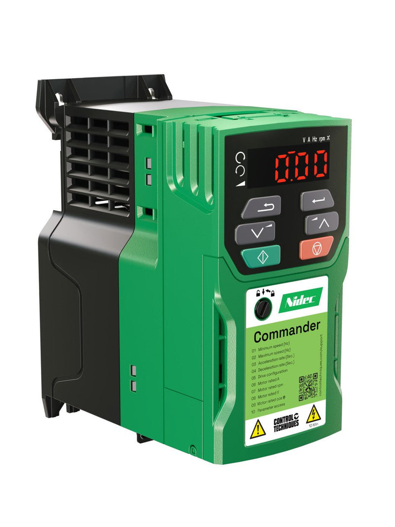 C300 - 01200033A10100AB100 Nidec C300 Frequency drive 1Ph 0,55kW 3,3A 230V - Gabby Electric