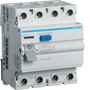 CD441J Hager CD Residual Current Circuit Breaker 4P 40A 30mA AC - Type - Gabby Electric