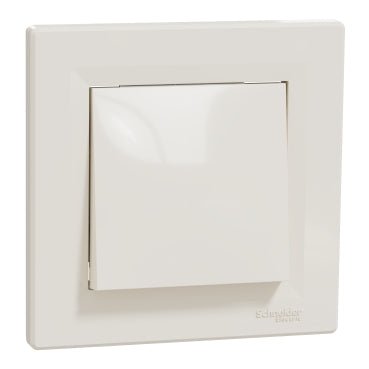 EPH0100123 Schneider Electric Asfora Switch 1P, 10AX Screwless, Cream