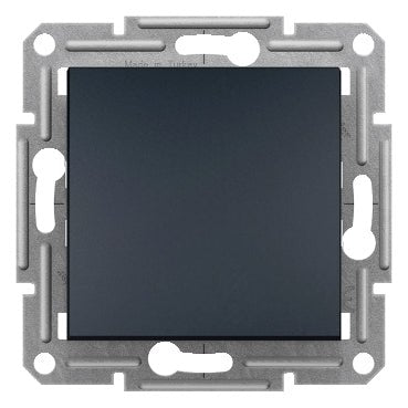 EPH0200171 Schneider Electric Asfora Switch 2P, Screwless Terminals, Without Frame, Anthracite