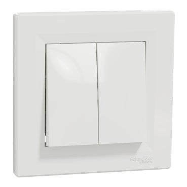 EPH0300121 Schneider Electric Asfora Switch 2 Ways, 10AX Screwless, White