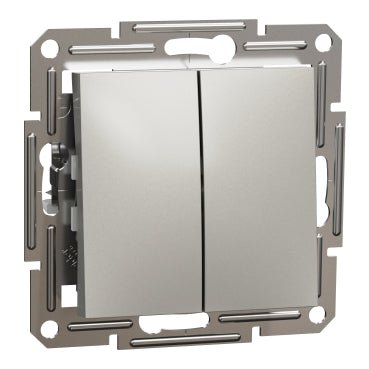 EPH0300169 Schneider Electric Asfora Switch 1P 2 Circuits, Screwless Terminals, Without Frame, Bronze