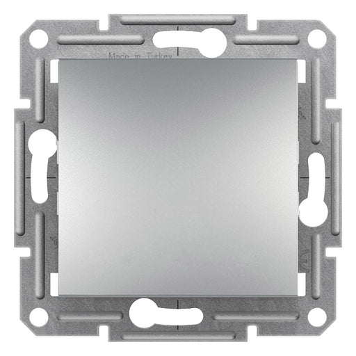 EPH0400161 Schneider Electric Asfora Switch 1P 2 Way, Screwless Terminals, Without Frame, Aluminium