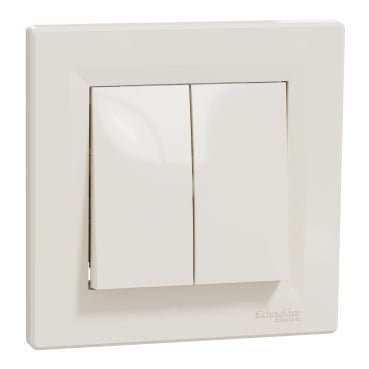 EPH0770123 Schneider Electric Asfora Pushbutton, Screwless, Cream