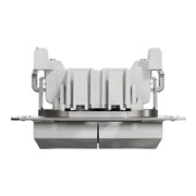 EPH1300161 Roller blind pushbutton screwless terminals, wo frame, aluminium - Gabby Electric