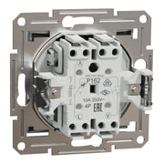 EPH1300161 Roller blind pushbutton screwless terminals, wo frame, aluminium - Gabby Electric