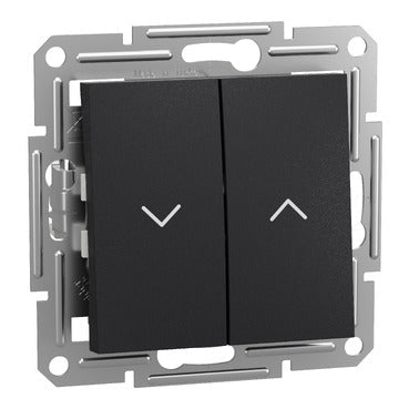 EPH1300171 Schneider Electric Asfora Roller Blind Pushbutton, Screwless Terminals, Without Frame, Anthracite
