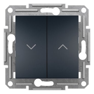 EPH1300371 Schneider Electric Asfora Roller Blind Pushbutton, Screwless Terminals, Without Frame, Anthracite