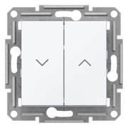 EPH1370521 Schneider Electric Asfora Two - Gang Switch 10AX Without Frame, white - Gabby Electric