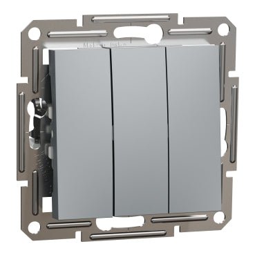 EPH2100162 Schneider Electric Asfora Switch3 Circuits Without Frame, Steel