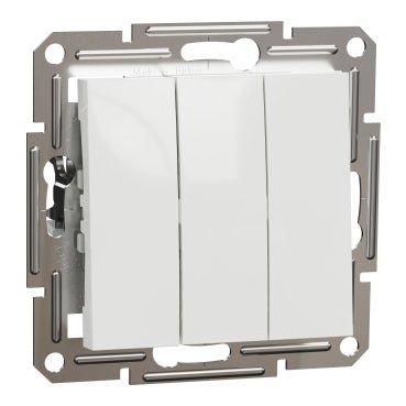 EPH2170121 Schneider Electric Asfora Switch Triple Key without Frame, White