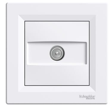 EPH3200321 Schneider Electric Asfora TV Socket Intermediate 8dB, White