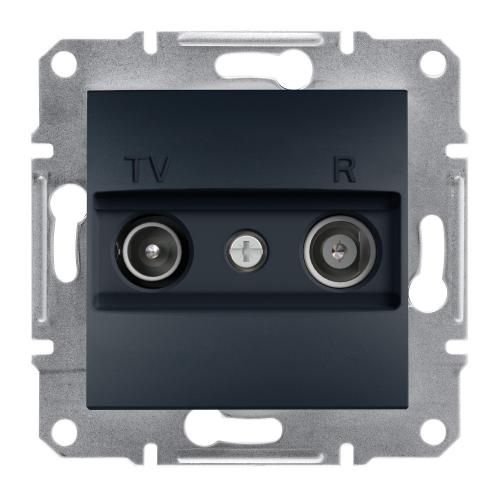 EPH3300171 Schneider Electric AsforaTV/R Ending Socket 1dB, Anthracite