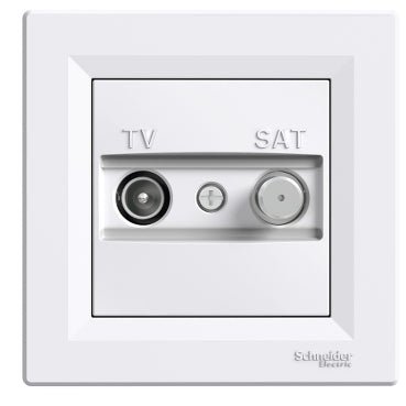 EPH3400121 Schneider Electric Asfora TV - SAT Ending Socket 1dB White