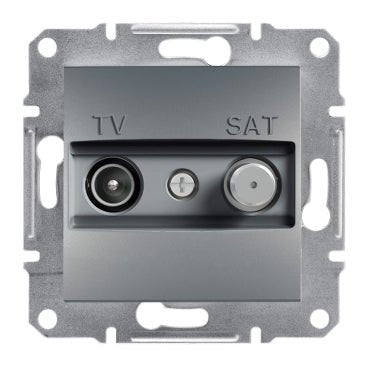 EPH3400162 Schneider Electric Asfora TV - SAT Ending Socket 1dB, Steel