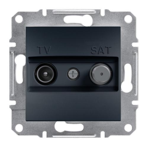 EPH3400171 Schneider Electric Asfora TV/SAT Socket 1dB, Anthracite