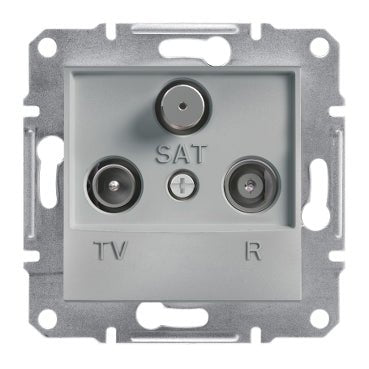 EPH3500161 Schneider Electric Asfora TV - R - SAT Ending Socket 1dB, Aluminium