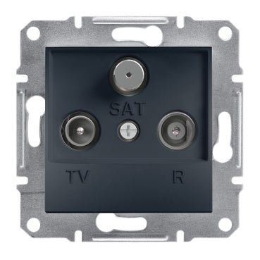 EPH3500271 Schneider Electric Asfora TV - R - SAT Intermediate Socket 4dB, Anthracite