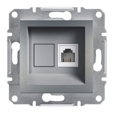 EPH4100162 Schneider Electric Asfora Telephone Socket RJ11, Steel